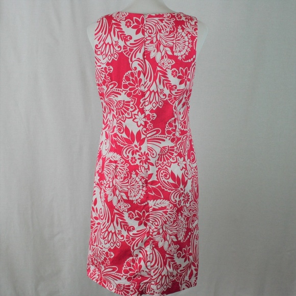 Pappagallo Floral Dress In Pink and White - Picture 3 of 7